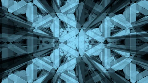 Abstract technology background. Glass crystal lattice. Seamless loop Stock Footage 264015422