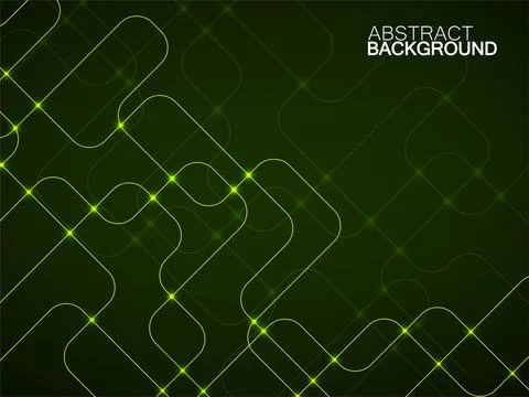 Abstract technology background with glowing communication lines. Vector Stock Illustration