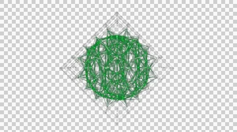 Abstract technology background with glowing green lines Stock Footage 46073596