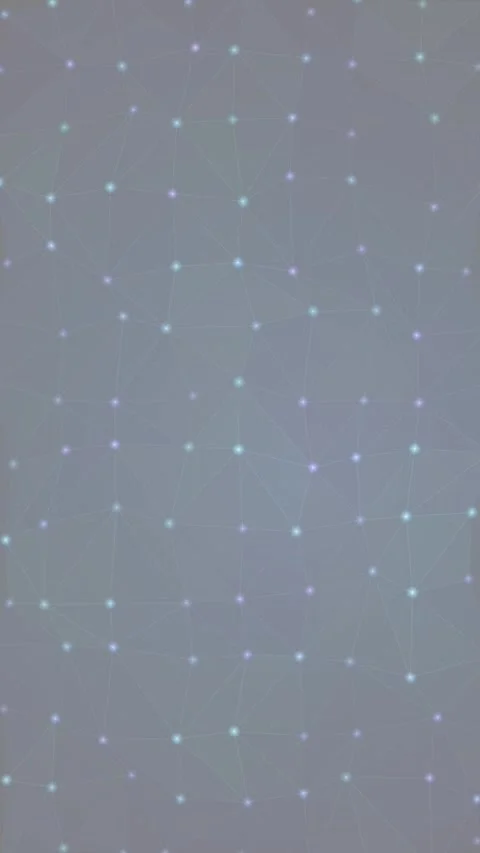 Abstract technology background with glowing particles and connected lines m.. Video stock 344709216