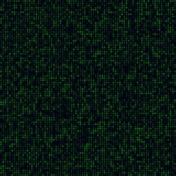 Abstract Technology Background. Green filled binary background. Big sized s.. Stock Illustration