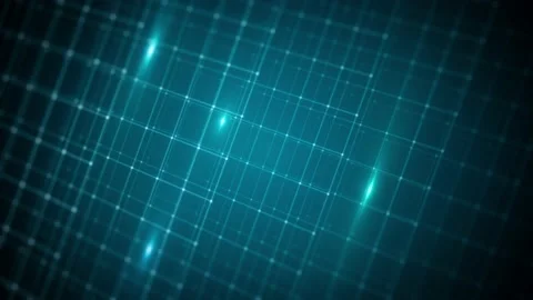 Abstract Technology Background With Grid Data Zooming In Loop Stock Footage 199213592