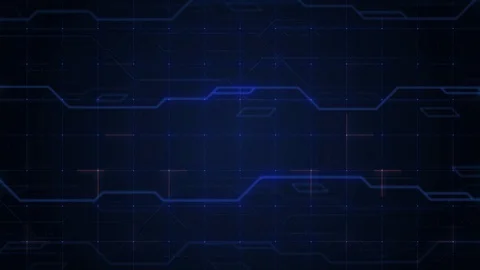 Abstract technology background Head-up display HUD graphic user interface Stock Footage 129390242