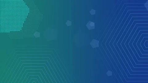 Abstract technology background with hexagon shapes and circuit lines animatio Stock Footage 337081728