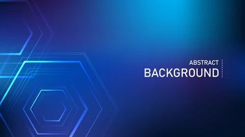 Abstract Technology Background with Hexagonal Geometric Elements, Digital H.. Illustrazione stock