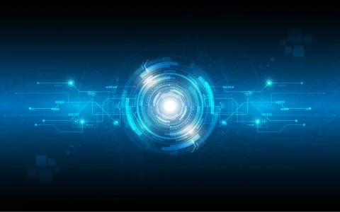 Abstract technology background Hi-tech communication concept innovation backg Stock Illustration