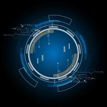 Abstract technology background Hi-tech communication concept futuristic innov Stock Illustration