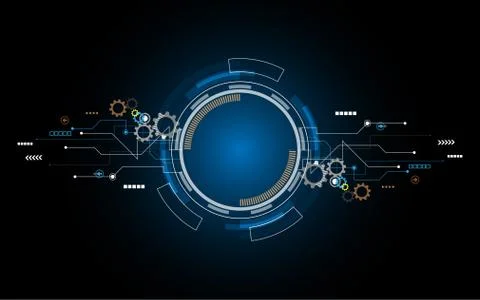 Abstract technology background Hi-tech communication concept futuristic innov Stock Illustration