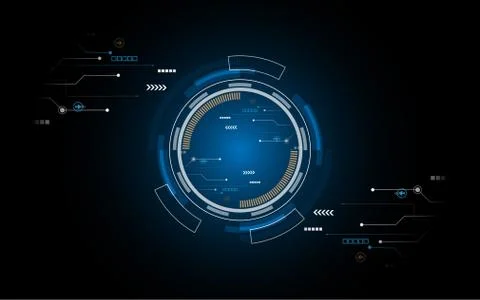 Abstract technology background Hi-tech communication concept futuristic innov Stock Illustration