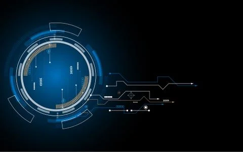 Abstract technology background Hi-tech communication concept futuristic innov Stock Illustration
