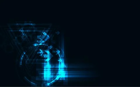 Abstract technology background Hi-tech communication concept futuristic innov Stock Illustration