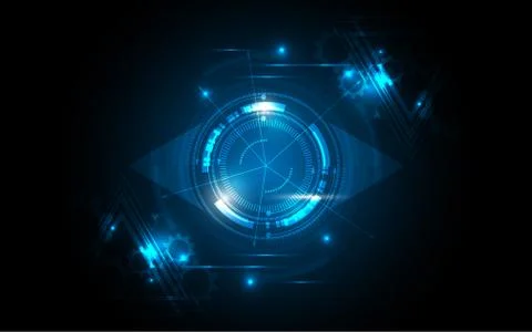 Abstract technology background Hi-tech communication concept futuristic innov Stock Illustration