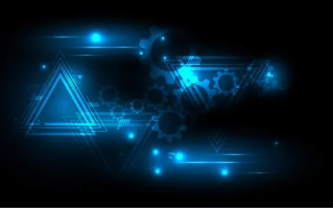 Abstract technology background Hi-tech communication concept futuristic innov Stock Illustration