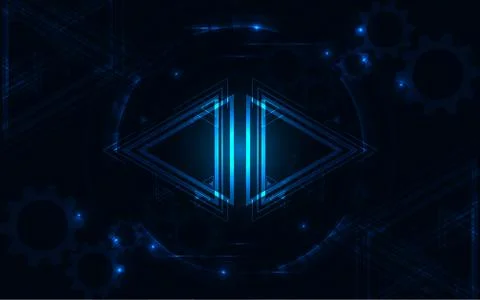 Abstract technology background Hi-tech communication concept futuristic innov Stock Illustration