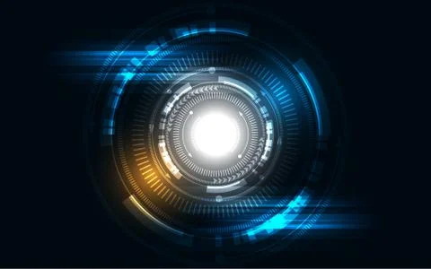 Abstract technology background Hi-tech communication concept futuristic innov Stock Illustration