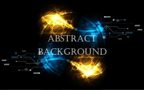 Abstract technology background Hi-tech communication concept futuristic innov Stock Illustration