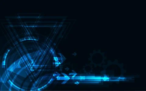 Abstract technology background Hi-tech communication concept futuristic innov Stock Illustration