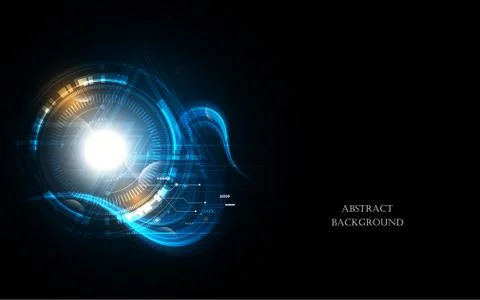 Abstract technology background Hi-tech communication concept futuristic innov Stock Illustration