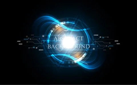 Abstract technology background Hi-tech communication concept futuristic innov Stock Illustration