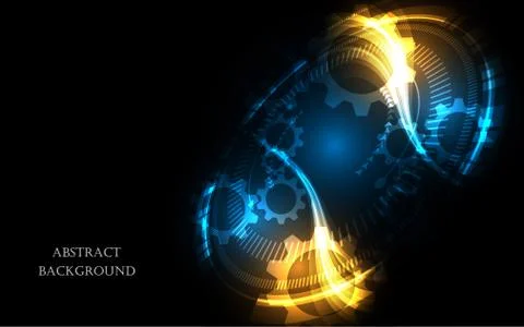 Abstract technology background Hi-tech communication concept futuristic innov Stock Illustration