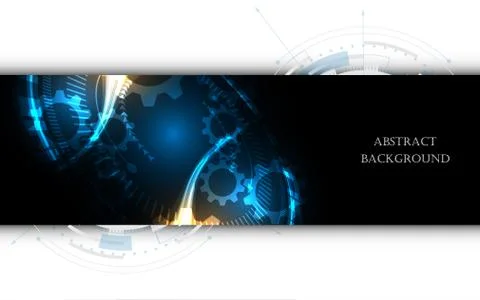 Abstract technology background Hi-tech communication concept futuristic innov Stock Illustration