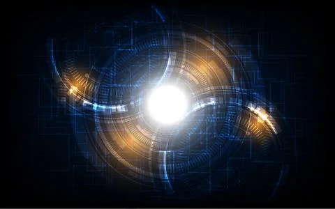 Abstract technology background Hi-tech communication concept futuristic digit Stock Illustration