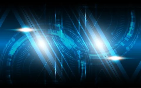 Abstract technology background Hi-tech communication concept futuristic digit Stock Illustration