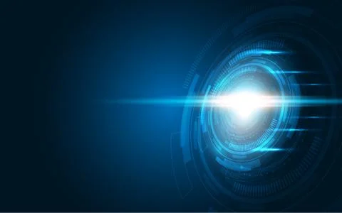 Abstract technology background Hi-tech communication concept futuristic digit Stock Illustration