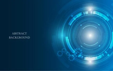 Abstract technology background Hi-tech communication concept futuristic digit Stock Illustration