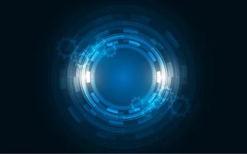 Abstract technology background Hi-tech communication concept futuristic digit Stock Illustration