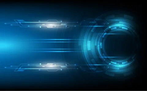 Abstract technology background Hi-tech communication concept futuristic digit Stock Illustration