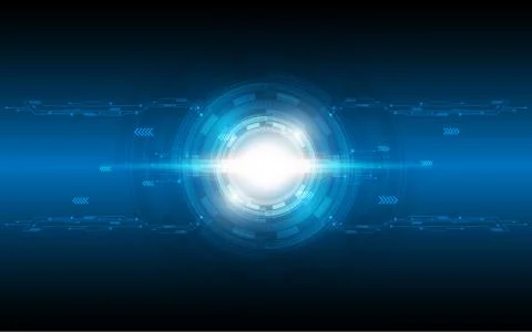 Abstract technology background Hi-tech communication concept futuristic digit Stock Illustration