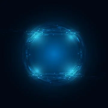 Abstract technology background Hi-tech communication concept futuristic digit Stock Illustration