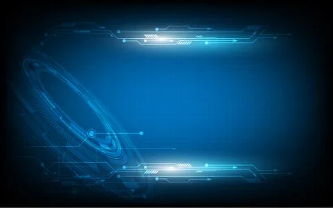 Abstract technology background Hi-tech communication concept futuristic digit Stock Illustration