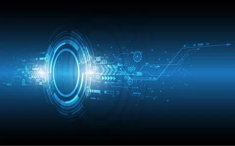Abstract technology background Hi-tech communication concept innovation backg Stock Illustration