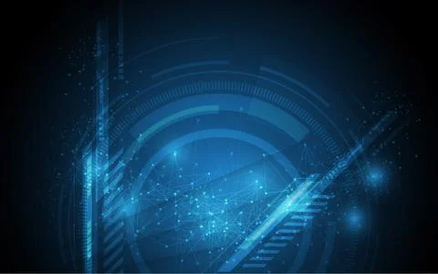 Abstract technology background Hi-tech communication concept innovation backg Stock Illustration