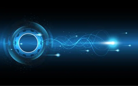 Abstract technology background Hi-tech communication concept innovation backg Stock Illustration