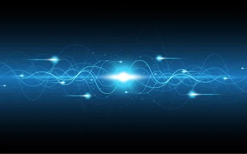 Abstract technology background Hi-tech communication concept innovation backg Illustrazione stock