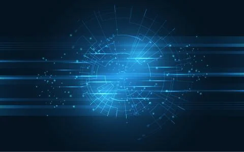 Abstract technology background Hi-tech communication concept innovation backg Stock Illustration