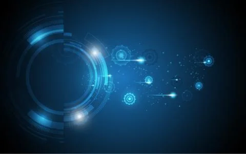 Abstract technology background Hi-tech communication concept innovation backg Stock Illustration