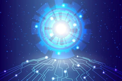 Abstract technology background Hi tech communication  digital  background 스톡 일러스트