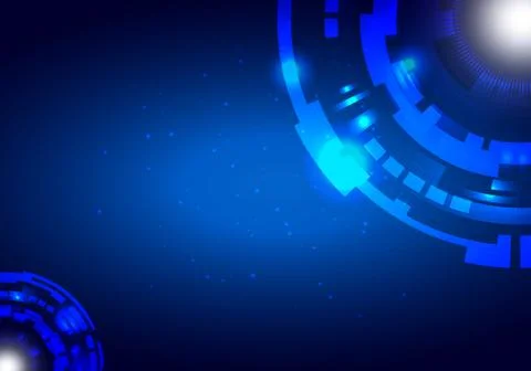 Abstract technology background Hi-tech communication concept futuristic digit Stock Illustration