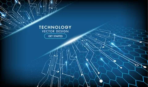 Abstract technology background Hi-tech communication concept, technology, dig Stock Illustration