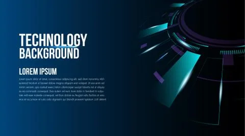 Abstract technology background Hi-tech communication concept, technology, dig Stock Illustration