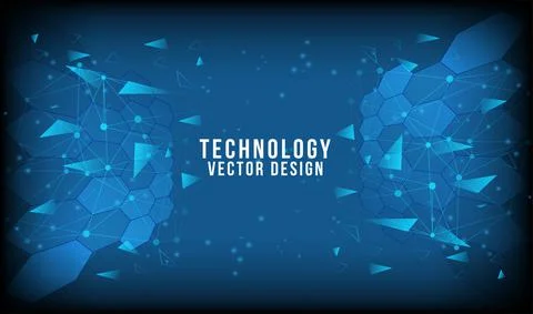 Abstract technology background Hi-tech communication concept, technology, dig Stock Illustration