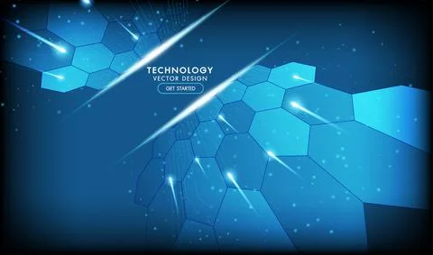 Abstract technology background Hi-tech communication concept, technology, dig Stock Illustration