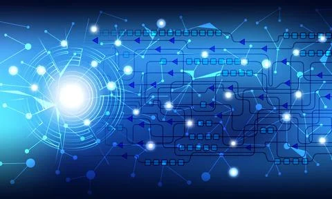 Abstract technology background Hi-tech communication concept innovation backgrou Illustrazione stock