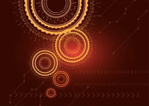 Abstract technology background, hi-tech communication concept Stock Illustration