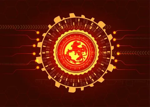 Abstract technology background, hi-tech communication concept Illustrazione stock