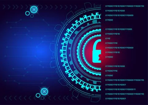 Abstract technology background, hi-tech communication concept Stock Illustration